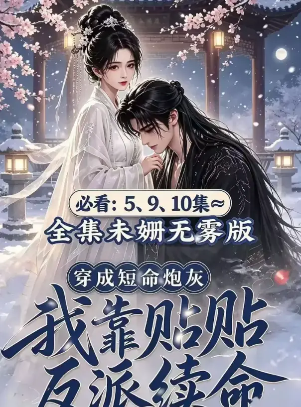 《穿成短命炮灰我靠贴贴反派续命》4K蓝光未删减完整版-古风穿书续命系统小说全文-炮灰女配靠贴贴反派活命-夸克网盘资源下载